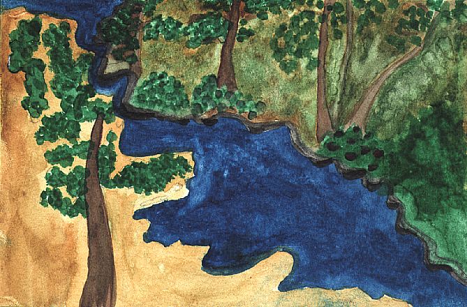 Watercolour of the Black River